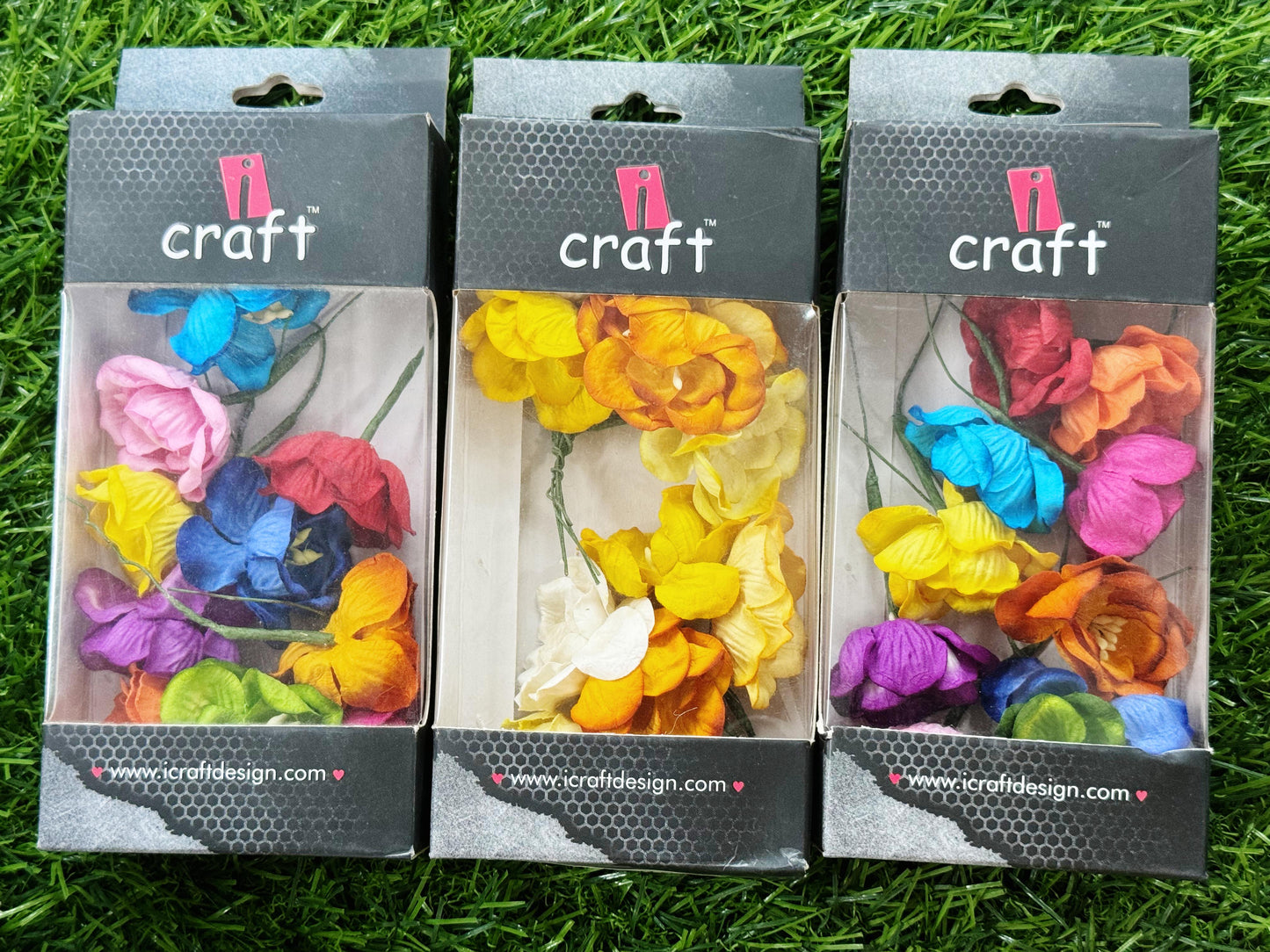 Mulberry Poppy Flowers combo