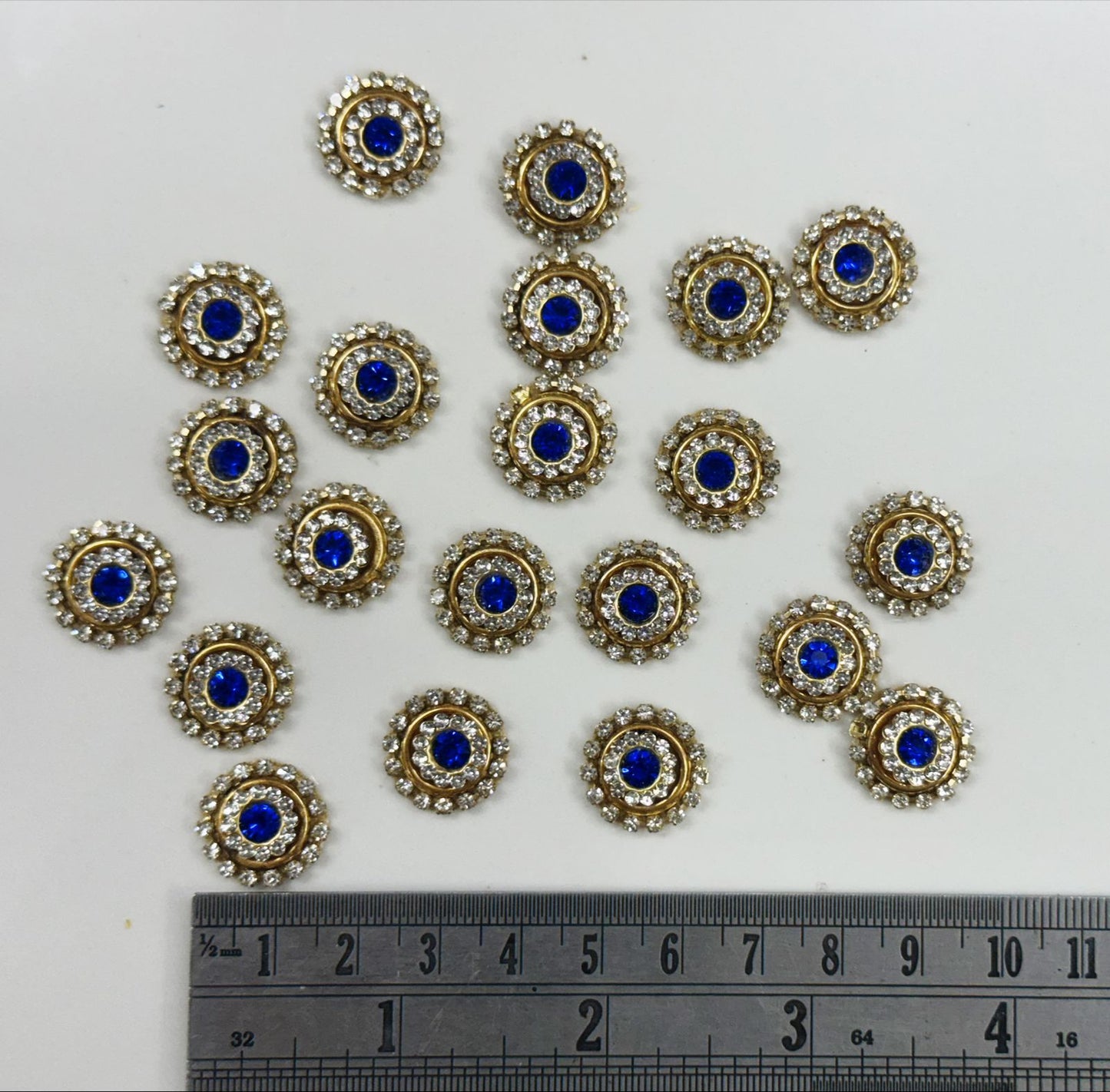 Buttons 10 pieces - Blue