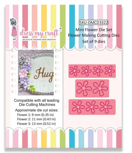 Mini Flower Die Set - Flower Making Cutting Dies