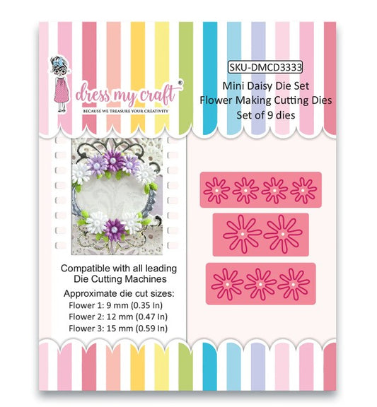 Mini Daisy Die Set - Flower Making Cutting Dies