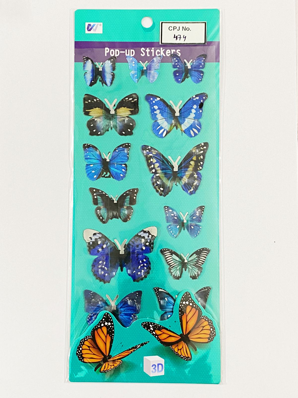 3D Butterfly Sticker – CPJ474