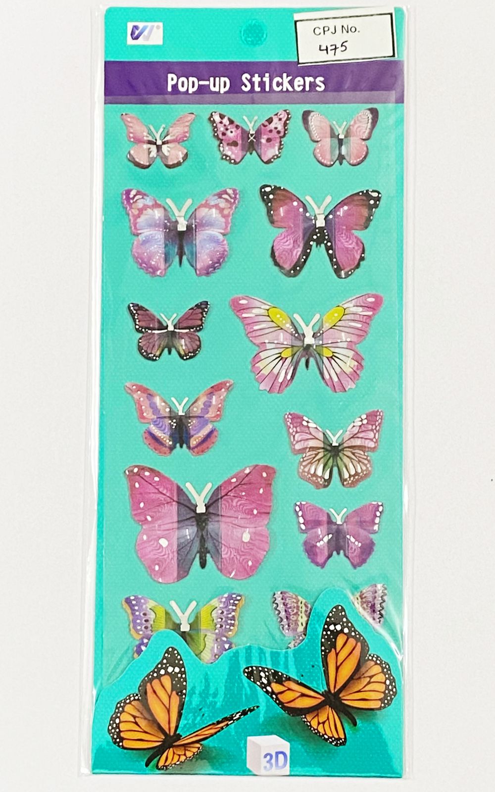 3D Butterfly Sticker – CPJ475