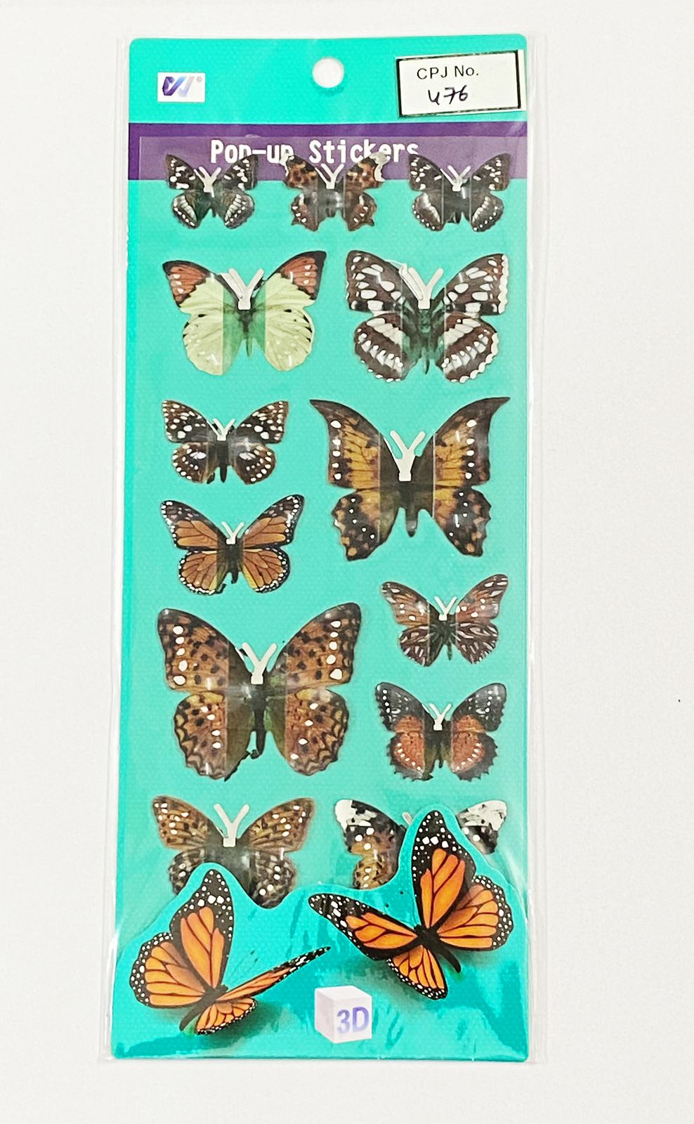3D Butterfly Sticker – CPJ476
