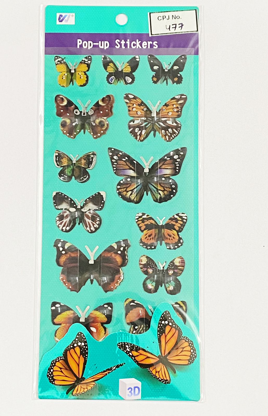 3D Butterfly Sticker – CPJ477