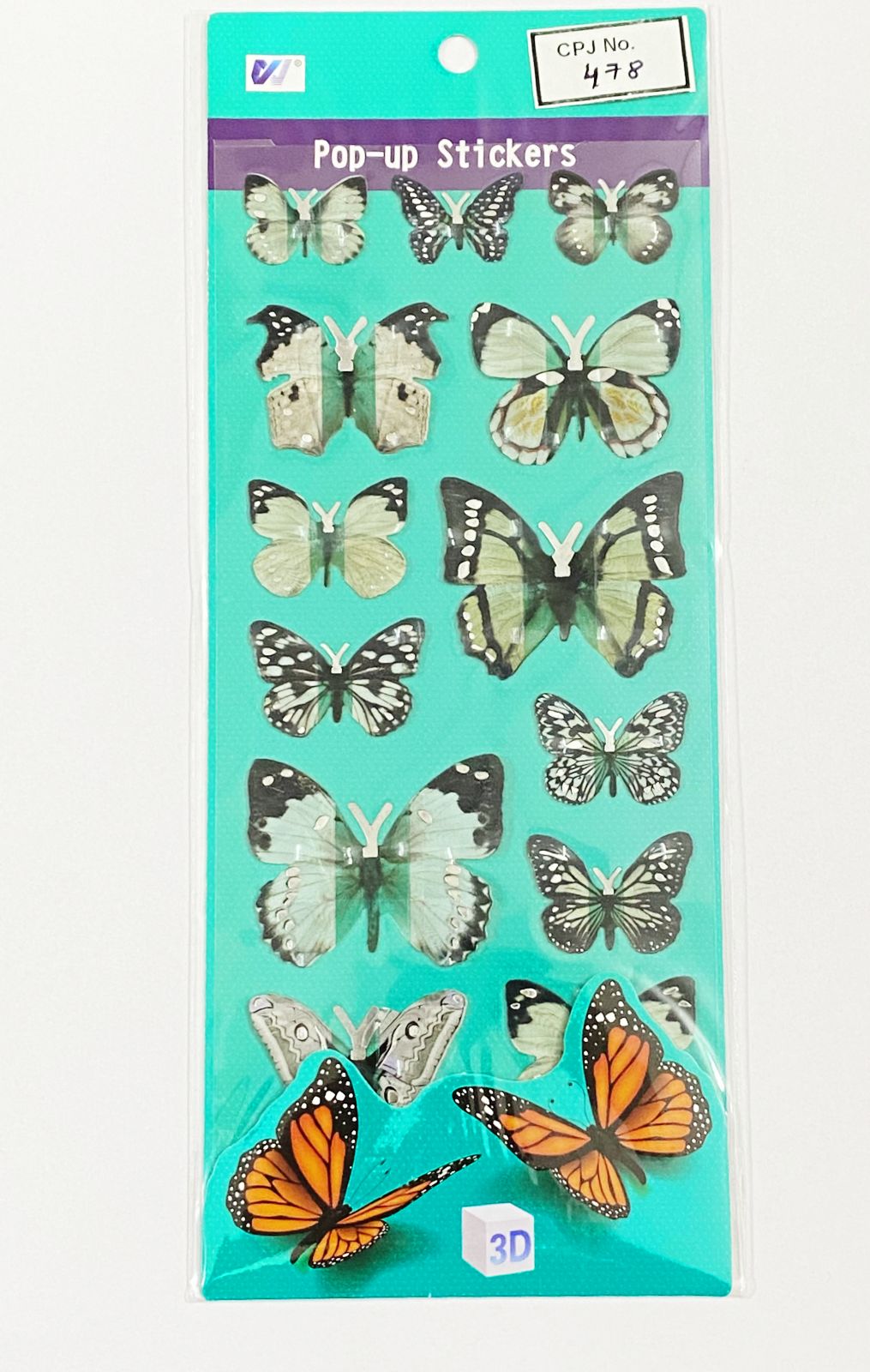 3D Butterfly Sticker – CPJ478