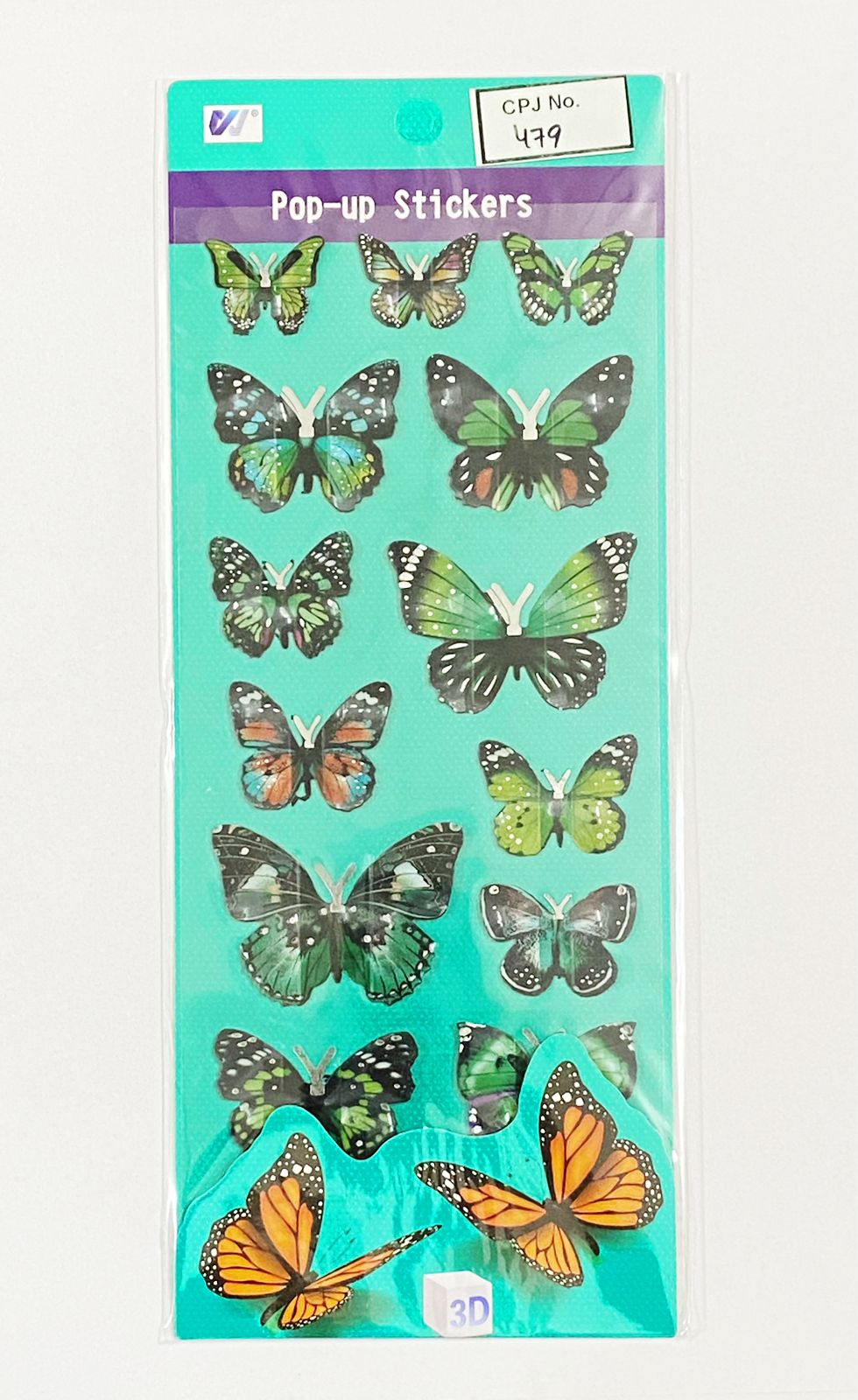 3D Butterfly Sticker – CPJ479