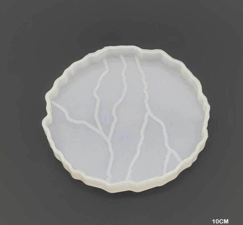 Agate Coaster Mould / Mold 4 inch - Design 502