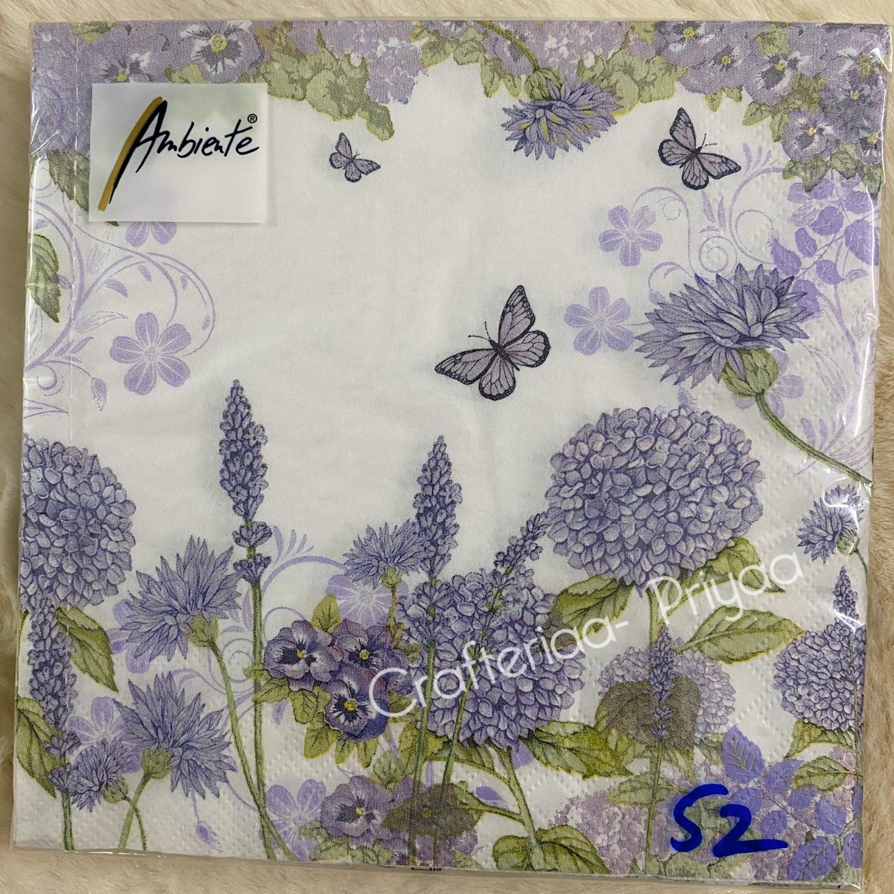 Decoupage Tissue- 4 Sheets – D52