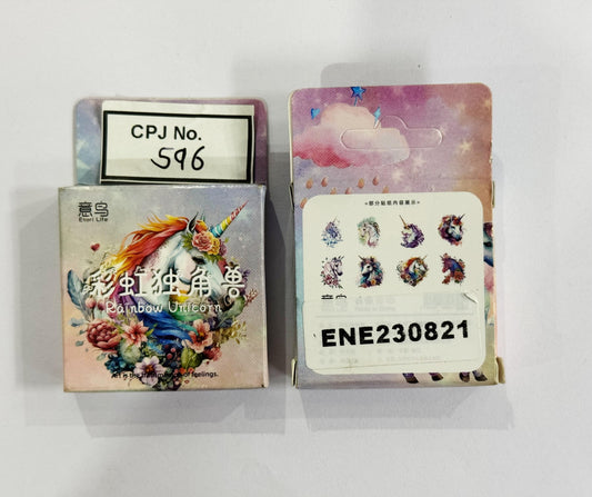 Rainbow Unicorn Cutouts Stickers – CPJ596