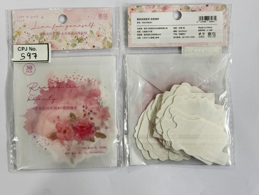 DIY Blooming Paper Cutouts Stickers – CPJ597