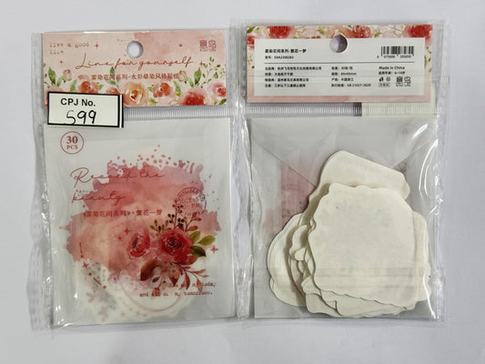 DIY Blooming Paper Cutouts Stickers – CPJ599