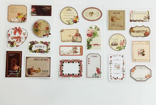 Retro Paper Stickers Cutout – CPJ606