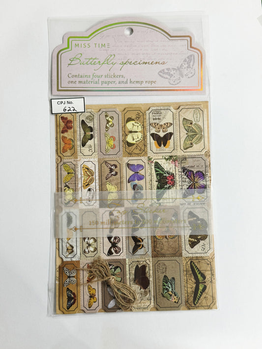 Vintage Tag Stickers Sheet – CPJ622