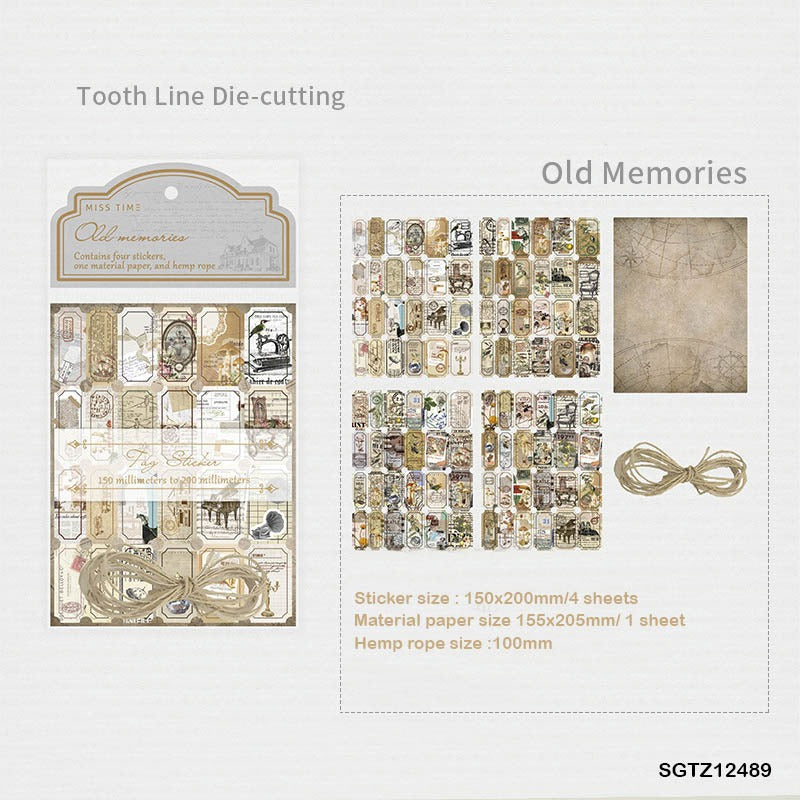 Vintage Tag Stickers Sheet – CPJ623