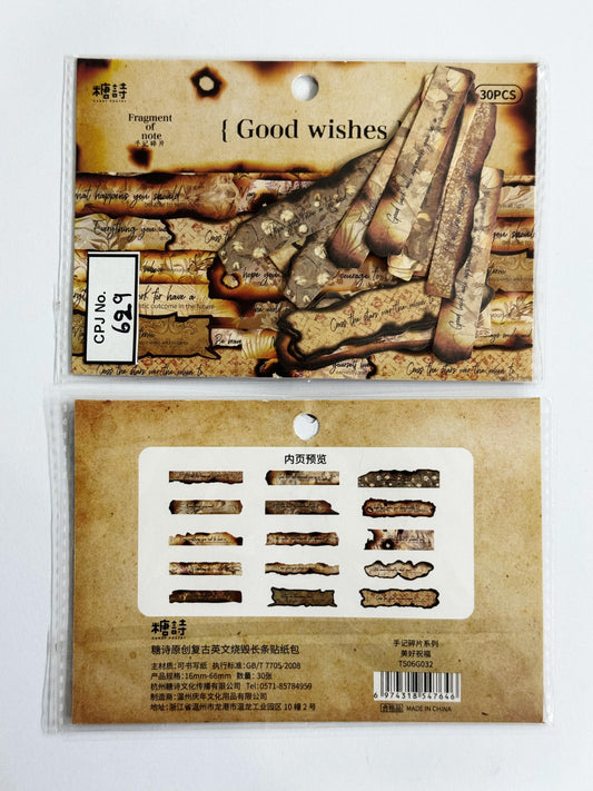 Retro English Letter Cutouts – CPJ629