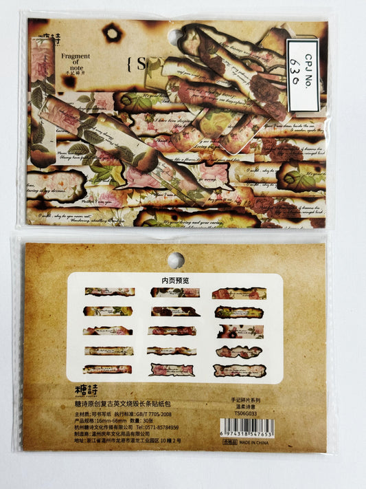 Retro English Letter Cutouts – CPJ630