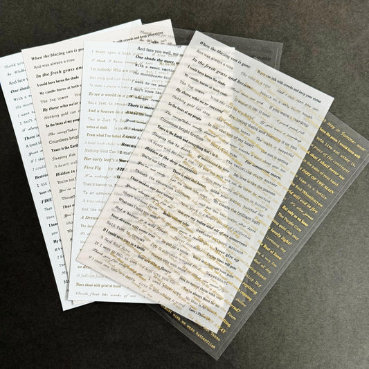 Wish Text Series Note Stickers – CPJ634