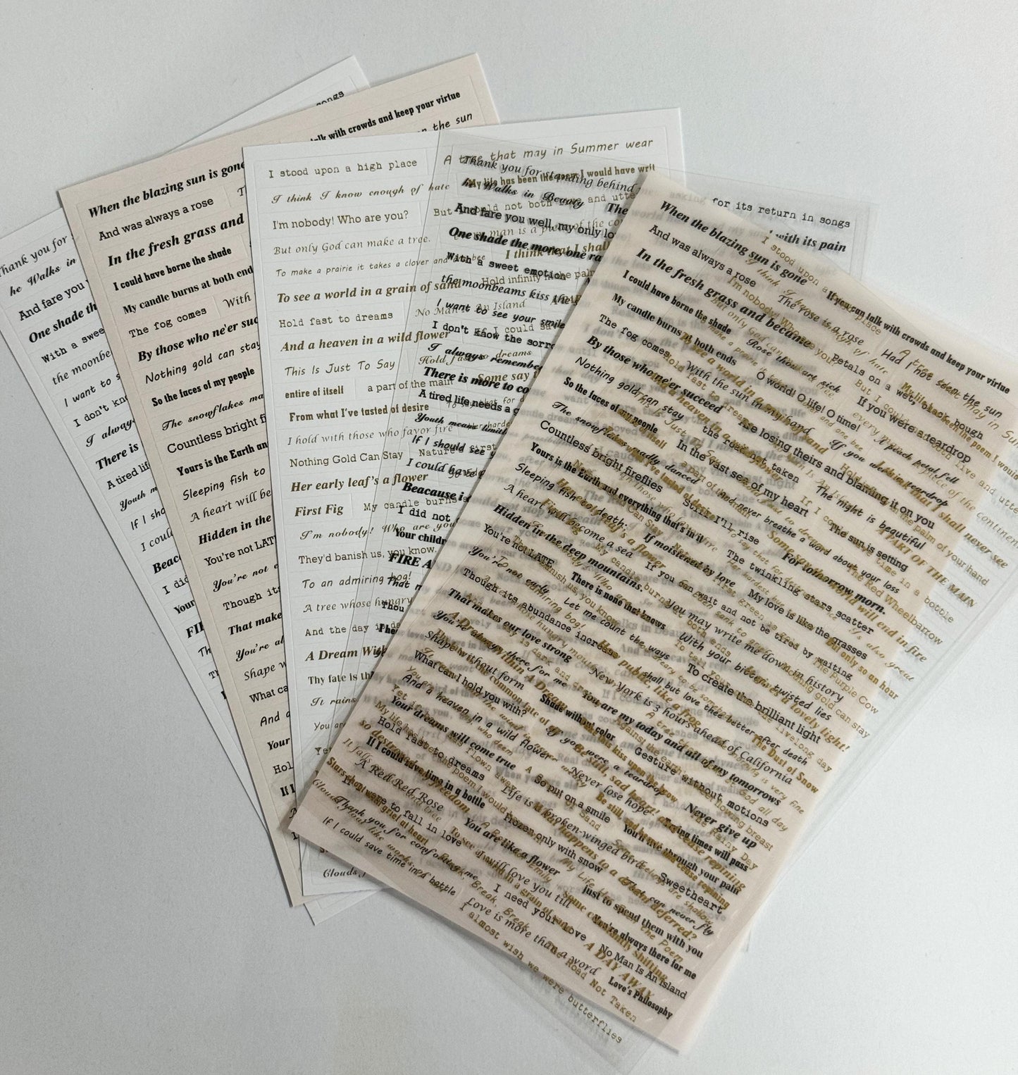 Wish Text Series Note Stickers – CPJ634