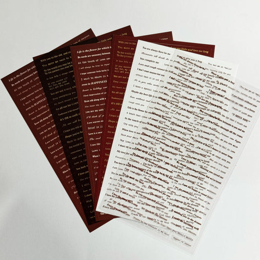 Wish Text Series Note Stickers – CPJ636