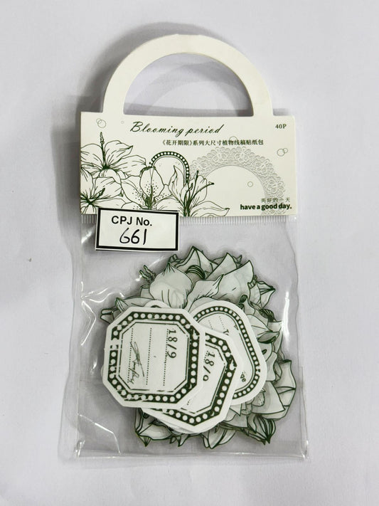 BLOOMING FLOWER Stickers – CPJ661