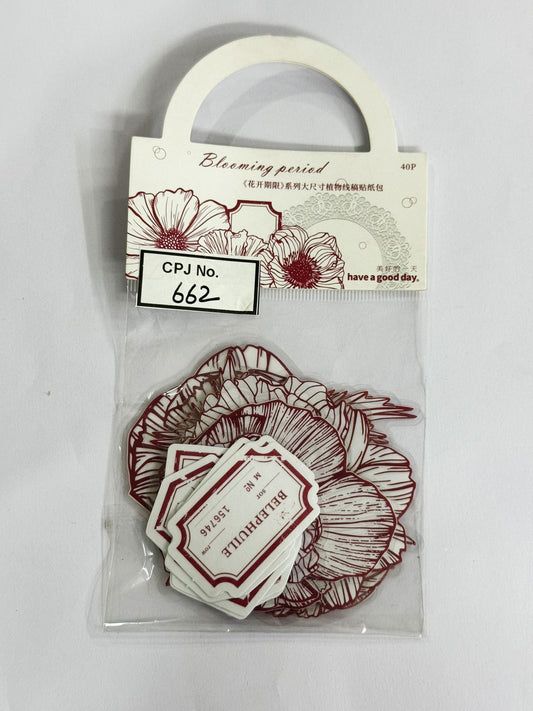 BLOOMING FLOWER Stickers – CPJ662