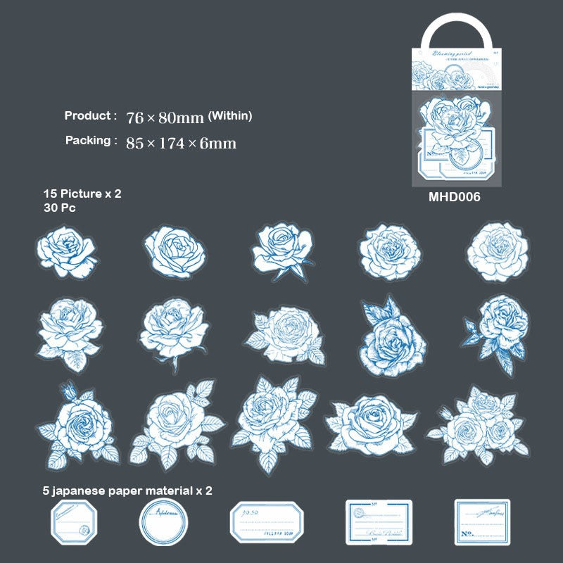 BLOOMING FLOWER Stickers – CPJ663
