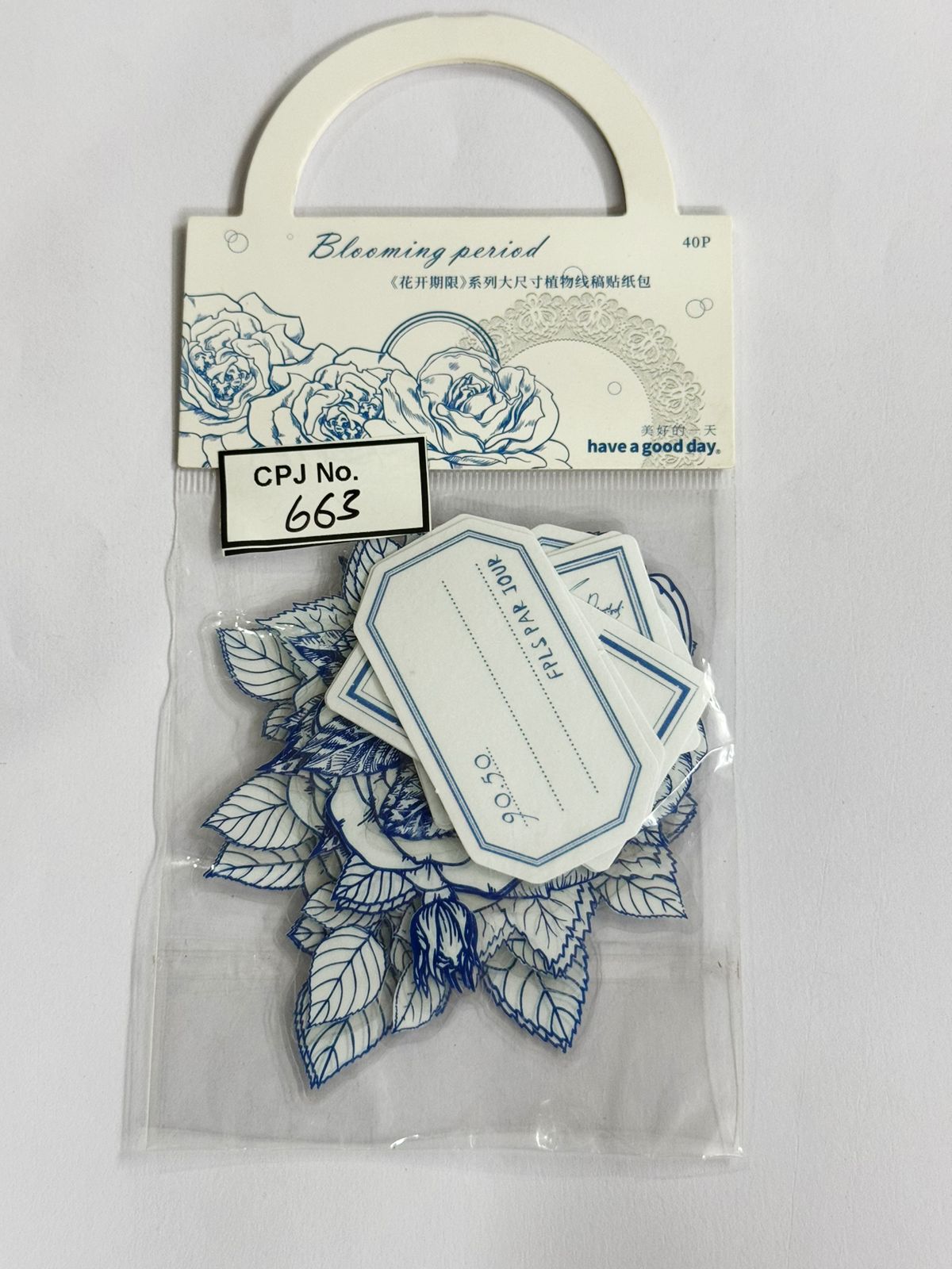 BLOOMING FLOWER Stickers – CPJ663