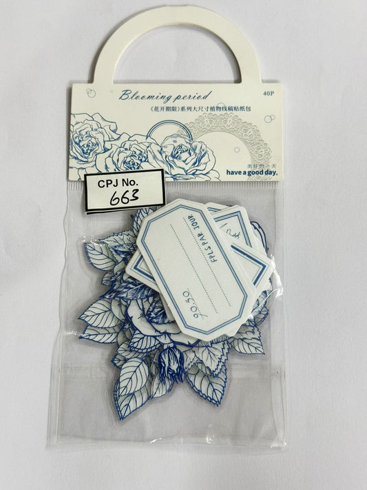 BLOOMING FLOWER Stickers – CPJ663