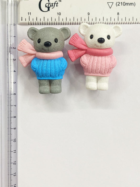 teddy Bear – miniature 2 pieces – design 664