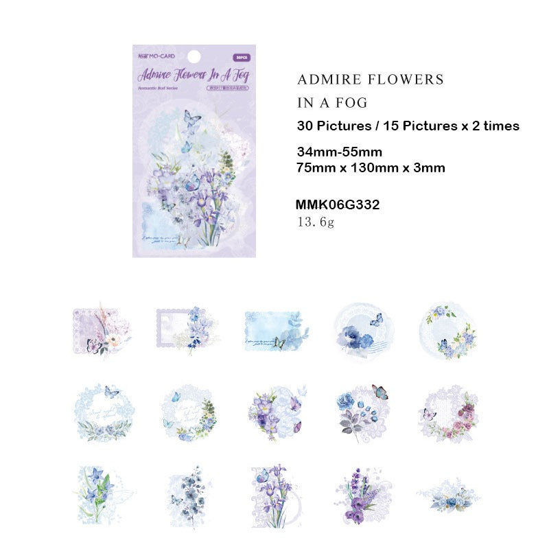 Retro Pet Flower Sticker – CPJ676