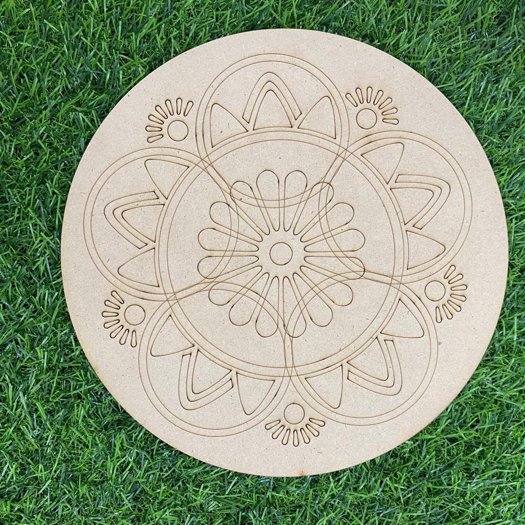 MDF Mandala – 10 inch – Design – 6