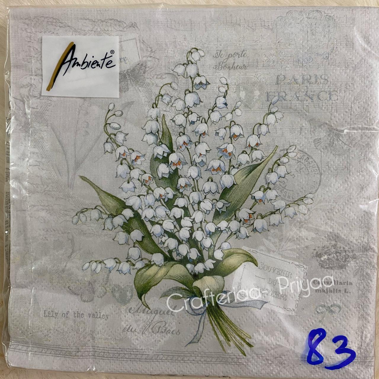 Decoupage Tissue- 5 Sheets – D83