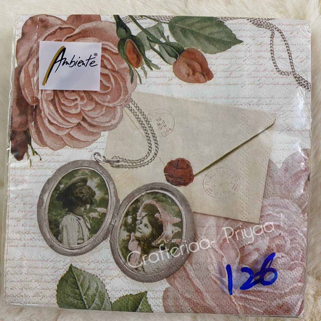 Decoupage Tissue- 5 Sheets – D126