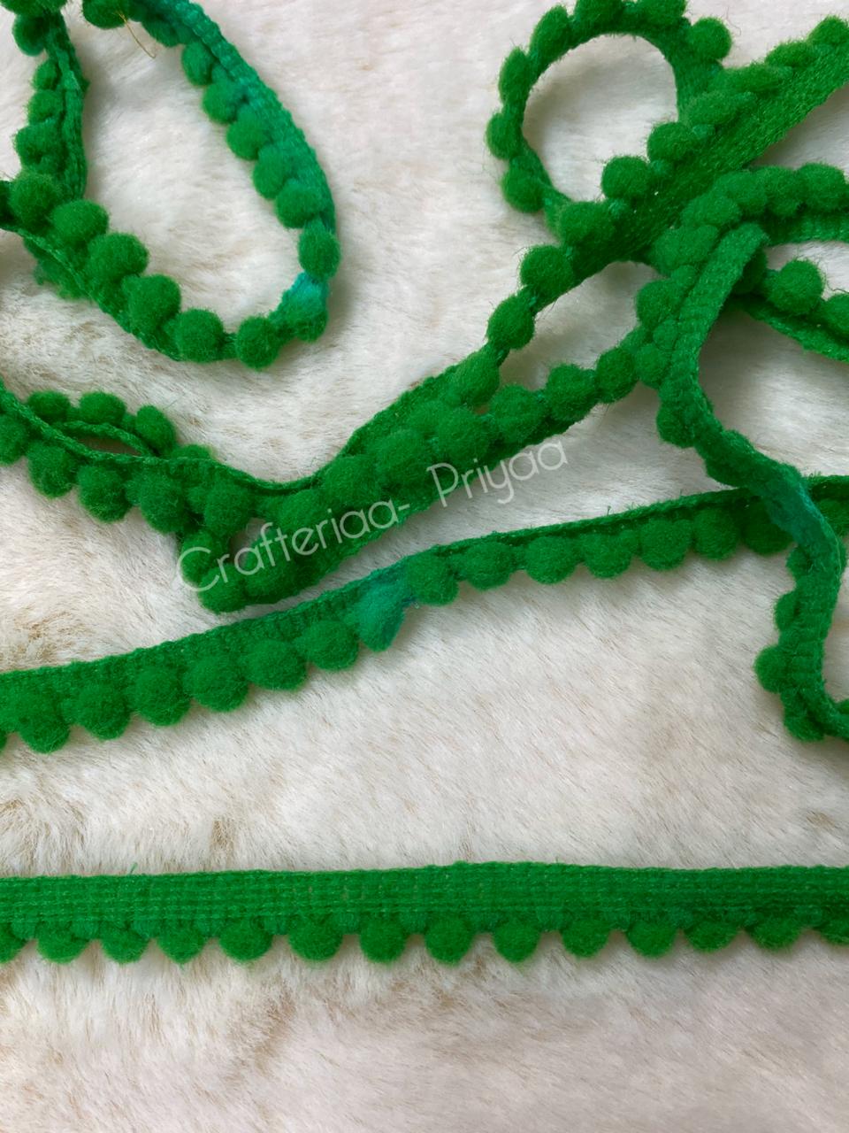 Pom Pom Lace- 2 mtr – Light Green