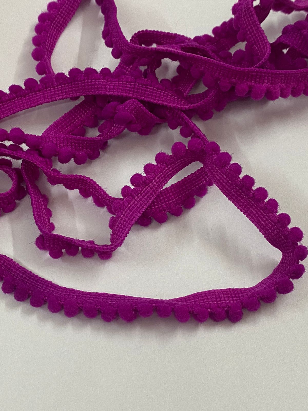 Pom Pom Lace- 2 mtr – Magenta