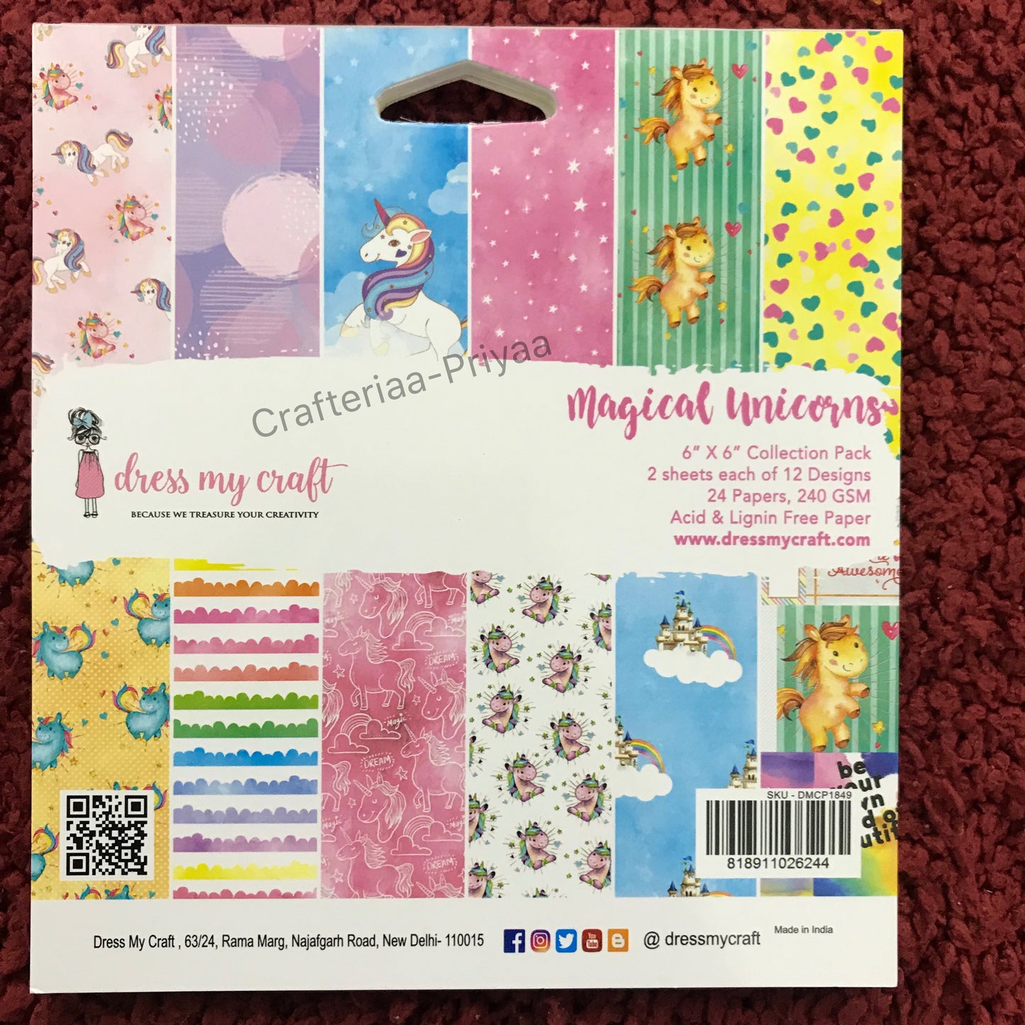 Magical Unicorn – 6″ X 6″ Paper Pad