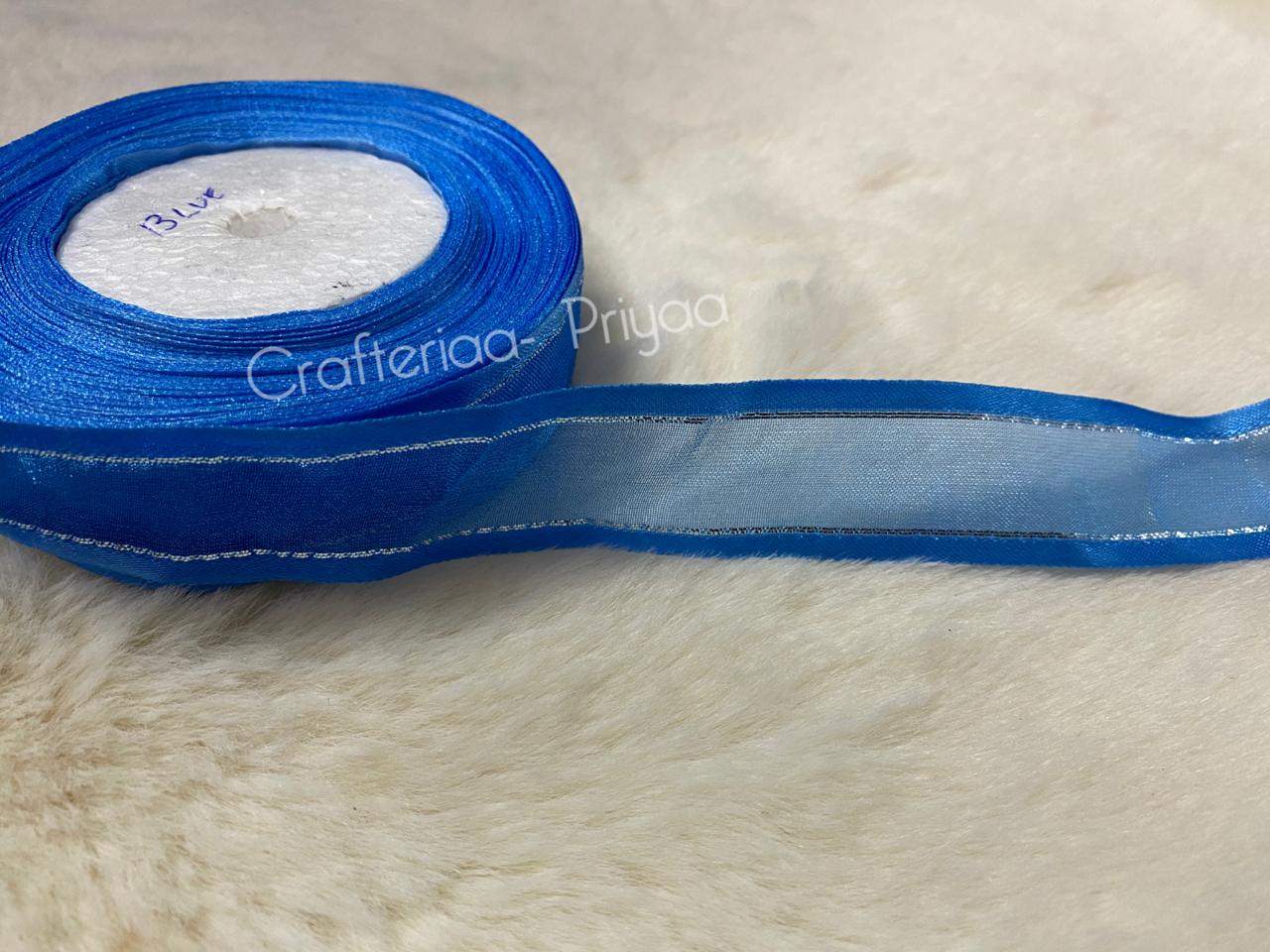 Organza-Ribbon-1-inch-color – Blue