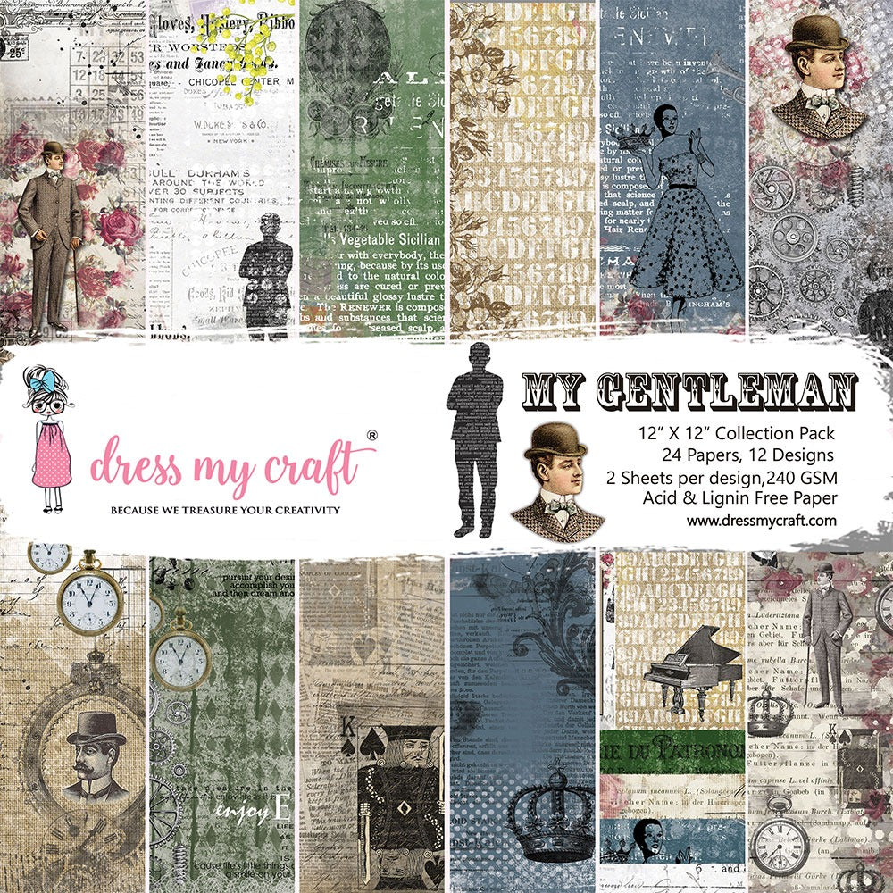 My Gentleman – 12X12 Paper Pad