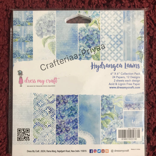 Hydrangea Lawns – 6″X6″ Paper Pad
