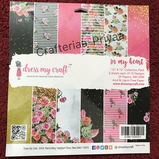 In My Heart – 12″x12″ Paper Pad
