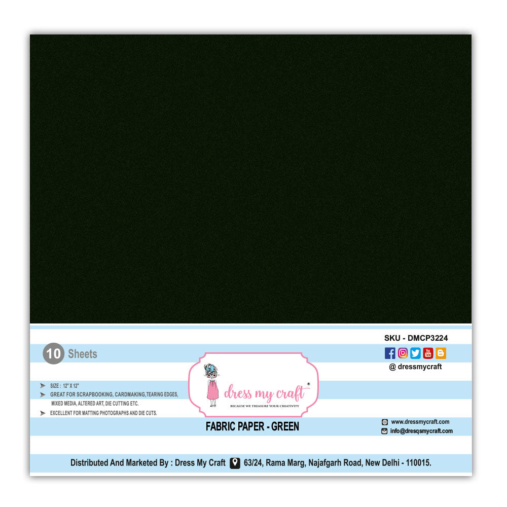 Fabric Paper – Green