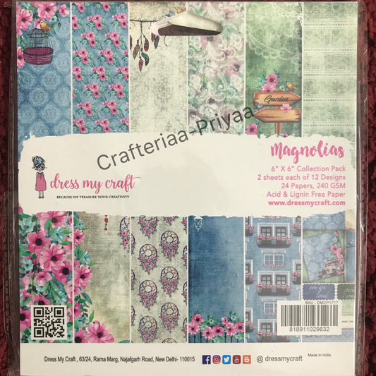 Magnolias – 6″ x 6″ Paper Pad