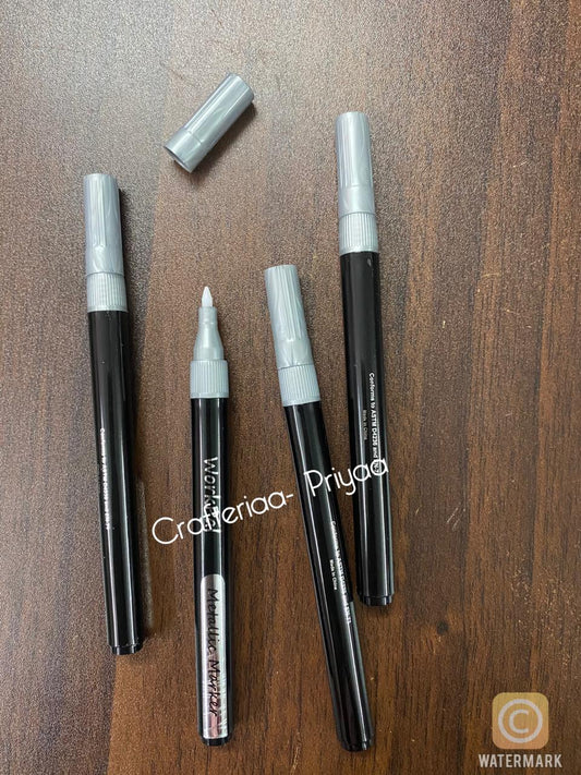 Silver Metallic Marker – 1 Piece