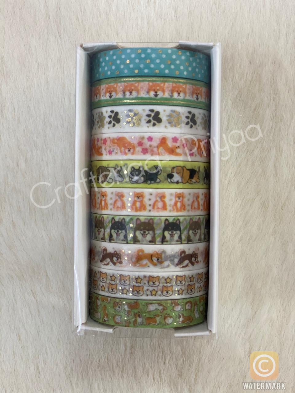 Washi Tape – Set of 10 tapes