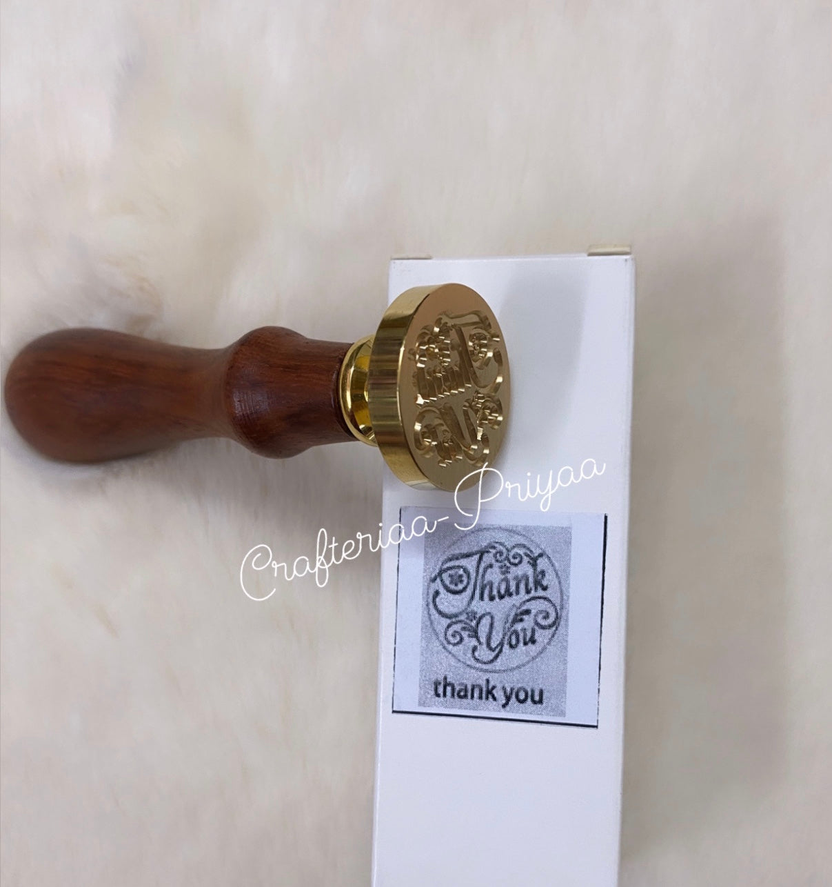 Wax Seal Stamp- Thank you design no. -1