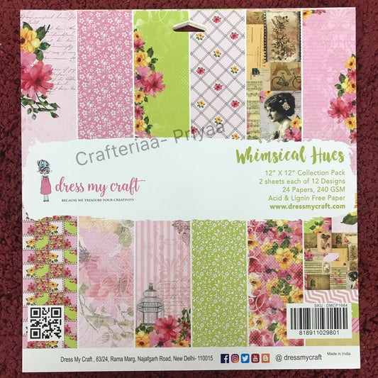 Whimsical Hues – 12″ X 12″ Paper Pad