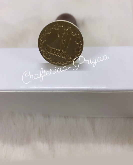 Wax Seal Stamp- Wedding couple design no. -2
