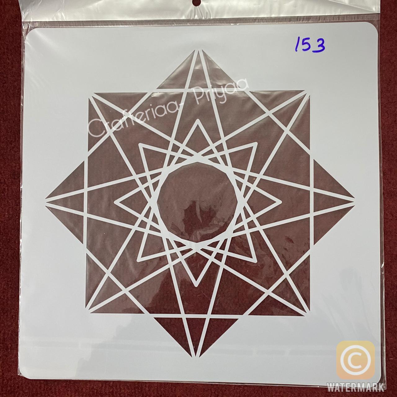 12×12 inch – Stencil Design – 153