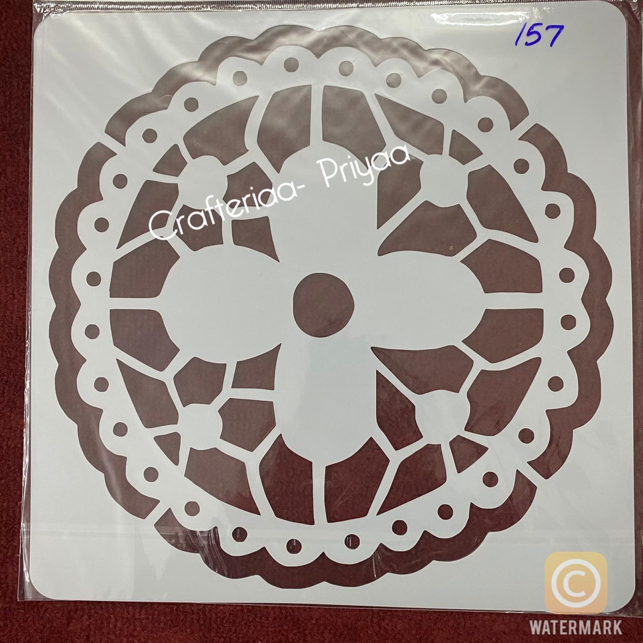 12×12 inch – Stencil Design – 157