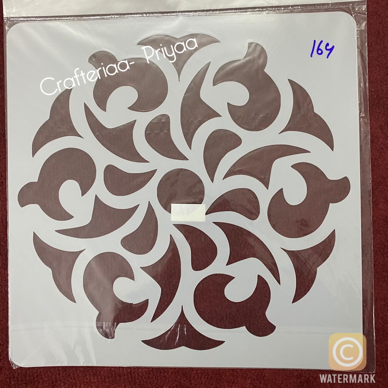 12×12 inch – Stencil Design – 164
